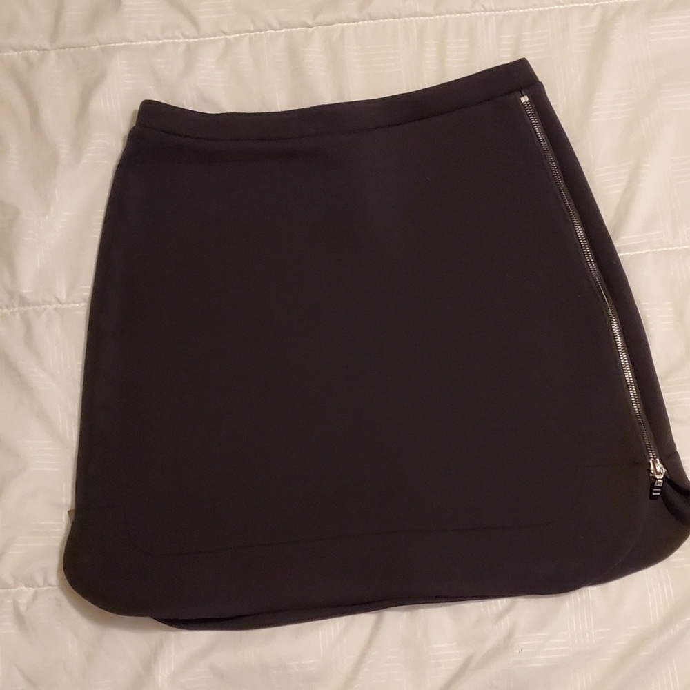 Halogen double zipper skirt Size S